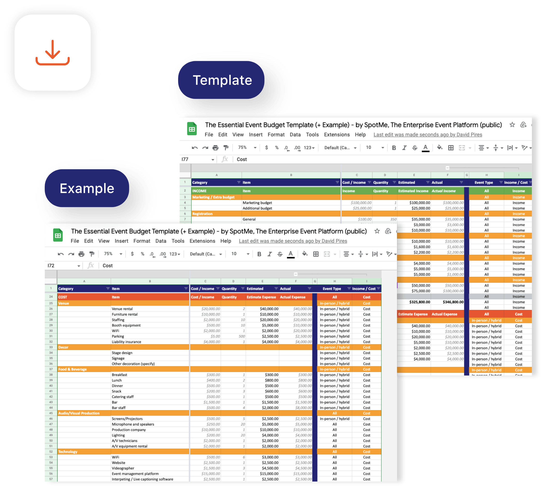 event brief template section 2 visual