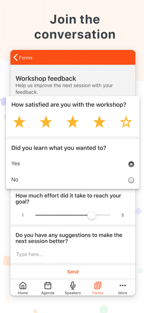 SpotMe event app feedback