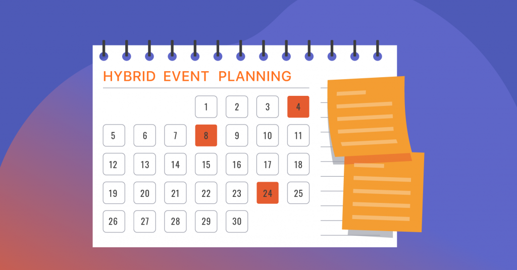 Hybrid event planning calendar