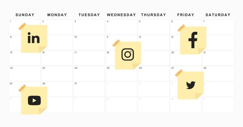 Event content marketing calendar