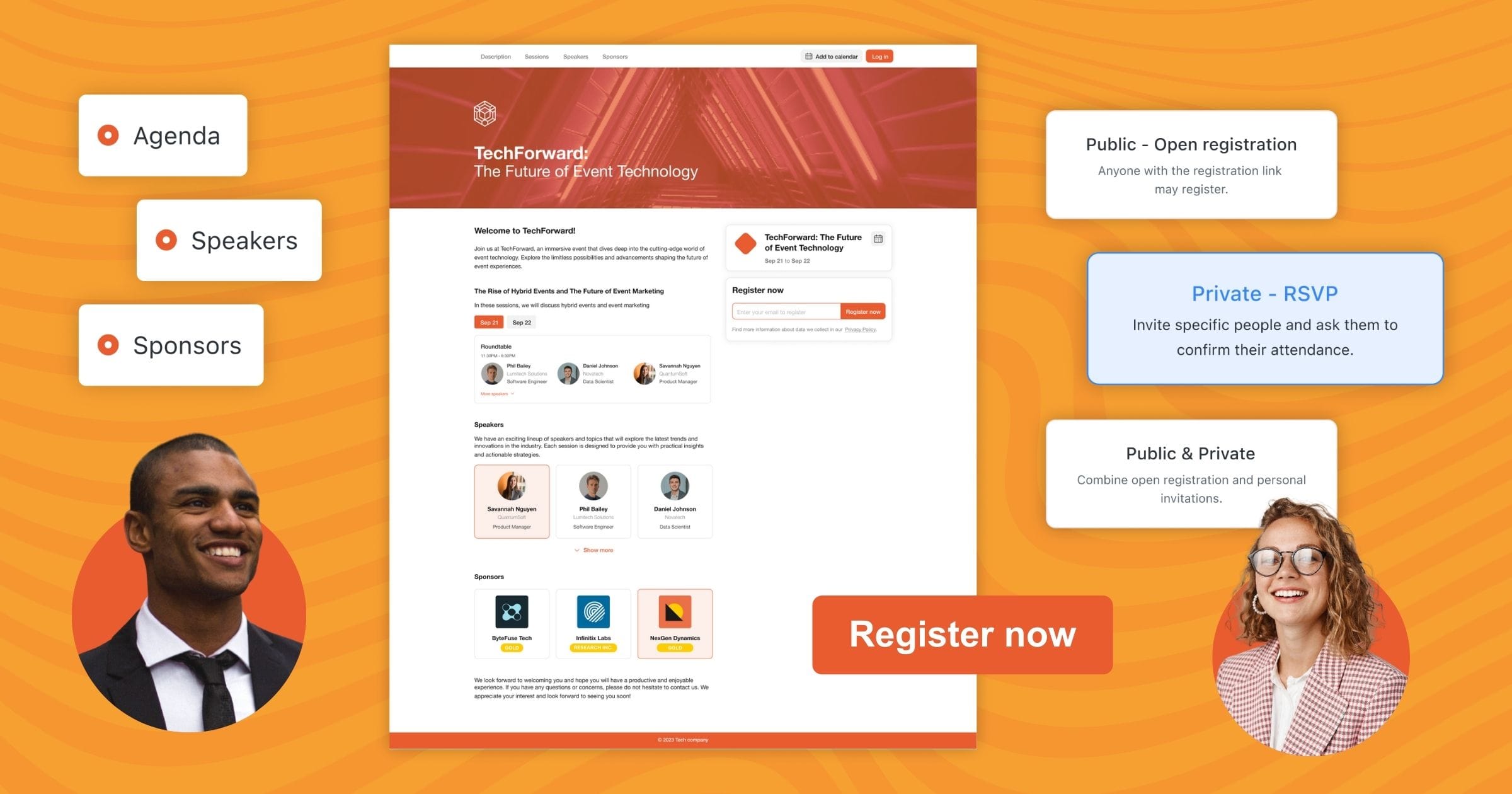 Event registration software