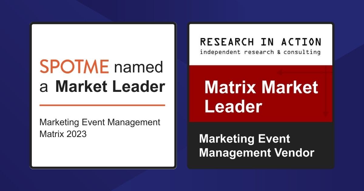 SpotMe leader in marketing event management report